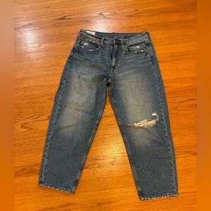 GAP Barrel High Rise Blue Jeans size 28/6 Regular
